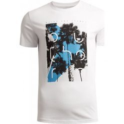 T-shirt męski TSM625 - biały - Outhorn. T-shirty męskie marki Outhorn. Za 49.99 zł.
