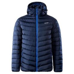 Kurtka Ocieplana Męska Michos. Niebieskie kurtki męskie Hi-tec, l, bez wzorów, z puchu, sportowe, bez ramiączek, bez kaptura. Za 265.99 zł.