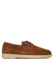 Giuseppe Zanotti Mokasyny EU50002 Brązowy. Brązowe mokasyny męskie Giuseppe Zanotti, ze skóry, bez zapięcia. Za 1,929.00 zł.