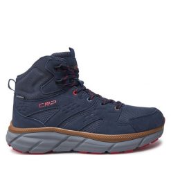 Trekkingi CMP. Niebieskie buty trekkingowe męskie CMP, bez wzorów, sportowe, bez obcasa, bez zapięcia. Za 339.99 zł.