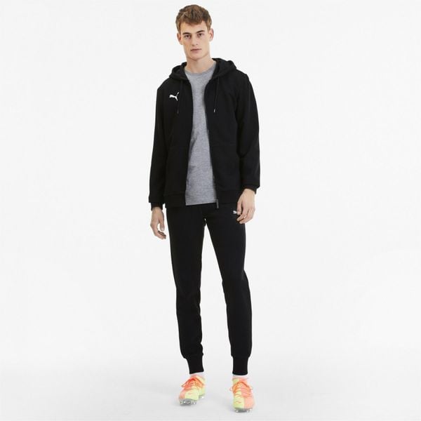 Bluza z kapturem Puma team Goal 23 Casuals. Czarne bluzy z kapturem męskie Puma, m, bez wzorów, z kapturem. Za 186.99 zł.