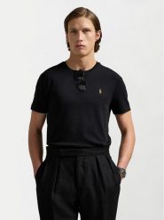 Polo Ralph Lauren T-Shirt 710740727 Czarny Slim Fit. Czarne koszulki polo męskie Polo Ralph Lauren, m, bez wzorów, z bawełny, bez kołnierzyka, bez ramiączek. Za 359.99 zł.