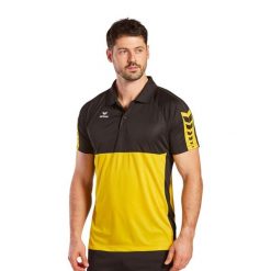 Polo Erima Six Wings. Czarne koszulki polo męskie Erima, xl, bez wzorów, z materiału, klasyczne, bez kołnierzyka, bez ramiączek. Za 178.50 zł.