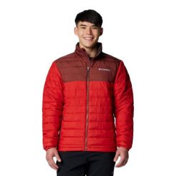 Columbia Kurtka Powder Lite Ii 2086964698. Czerwone kurtki męskie Columbia, bez wzorów, bez ramiączek, bez kaptura. Za 375.99 zł.