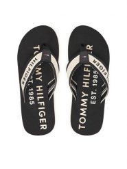 Tommy Hilfiger Japonki Sporty FM0FM05805 Czarny. Czarne klapki i japonki męskie Tommy Hilfiger, bez wzorów, z materiału. Za 169.99 zł.