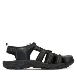 Sandały Lasocki. Czarne sandały męskie Lasocki, bez zapięcia. Za 159.99 zł.
