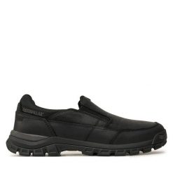 Półbuty CAT Footwear. Czarne codzienne półbuty męskie CAT Footwear, bez wzorów, bez obcasa, bez zapięcia. Za 379.99 zł.