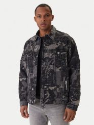 Karl Lagerfeld Jeans Kurtka jeansowa B1M14033 Szary Regular Fit. Szare kurtki męskie Karl Lagerfeld Jeans, m, bez wzorów, z bawełny, bez ramiączek, bez kaptura. Za 959.99 zł.