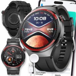 SMARTWATCH ZEGAREK WATCH ROZMOWY MENU POLSKIE PULS MĘSKI OKRĄGŁY SPORT PL MT78. Zegarki męskie Diaway. Za 149.99 zł.