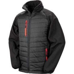 Kurtka Result Softshell Rembourrée Black Compass. Czarne kurtki męskie RESULT, m, bez wzorów, z puchu, bez ramiączek, bez kaptura. Za 241.00 zł.