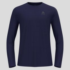Koszulka z długim rękawem męska Odlo ZEROWEIGHT CHILL-TEC T-shirt crew neck l/s. Niebieskie koszulki męskie z długim rękawem Odlo, l, bez wzorów, sportowe, bez kołnierzyka, bez ramiączek. W wyprzedaży za 251.99 zł.