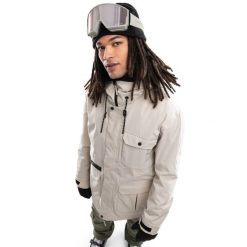Kurtka snowboardowa premium męska Ultimate Astun. Brązowe kurtki męskie SIROKO, m, bez wzorów, bez ramiączek, bez kaptura. Za 977.00 zł.
