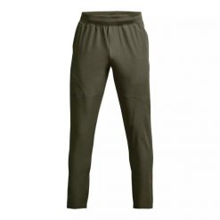 Spodnie dresowe męskie Under Armour UNSTOPPABLE TAPERED PANTS. Zielone spodnie dresowe męskie Under Armour, bez wzorów, z dresówki, długie. W wyprzedaży za 317.65 zł.