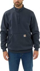 Carhartt Bluza Carhartt Quarter Zip Midweight Mock New Navy. Niebieskie bluzy nierozpinane męskie Carhartt, m, bez wzorów, bez ramiączek, bez kaptura. Za 241.31 zł.
