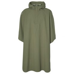 Rowerowe poncho przeciwdeszczowe Hoga, oliwkowozielone. Czarne kurtki treningowe męskie BASIL, m, bez wzorów, bez kaptura, rowerowe. Za 329.90 zł.