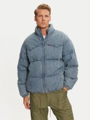 Levi's® Kurtka puchowa A0726-0003 Niebieski Relaxed Fit. Niebieskie kurtki męskie m, bez wzorów, z bawełny, bez ramiączek, bez kaptura. Za 839.99 zł.