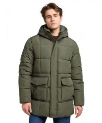 MESKA KURTKA LEE MERCURY PUFFER JKT OLIVE GRAY 112371323. Szare kurtki męskie Lee, na zimę, l, bez wzorów, bez ramiączek, bez kaptura. Za 499.99 zł.