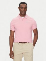 Barbour Polo Original Sport MML0358PI51 Różowy Tailored Fit. Czerwone koszulki polo męskie Barbour, l, bez wzorów, z bawełny, sportowe, bez kołnierzyka, bez ramiączek. Za 249.99 zł.