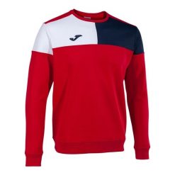 Bluza Joma Crew V. Białe bluzy nierozpinane męskie Joma, m, bez wzorów, z dżerseju, sportowe, bez ramiączek, bez kaptura. W wyprzedaży za 165.45 zł.