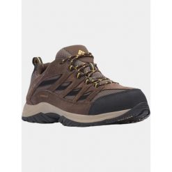 Buty Turystyczne Niskie Męskie Columbia Crestwood WP. Brązowe buty zimowe męskie Columbia, bez wzorów, sportowe, bez obcasa, bez zapięcia. Za 399.00 zł.