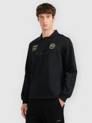 4F Longsleeve polo męski 4F x Robert Lewandowski - czarny L. Czarne koszulki męskie z długim rękawem 4f, l, bez wzorów, z dzianiny, klasyczne, bez kołnierzyka, bez ramiączek. Za 159.99 zł.