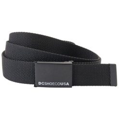 Pasek męskie DC Shoes Web Belt. Czarne paski męskie DC Shoes, bez wzorów, z poliesteru. Za 190.00 zł.