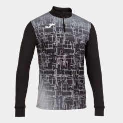 Bluza do biegania męska Joma Elite VIII. Czarne bluzy nierozpinane męskie Joma, m, bez wzorów, bez ramiączek, bez kaptura. W wyprzedaży za 132.00 zł.