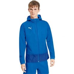 Kurtka Puma Teamgoal 23 Training Rain Jacket, Mężczyźni. Niebieskie kurtki męskie Puma, m, bez wzorów, z poliamidu, sportowe, bez ramiączek, bez kaptura. Za 290.00 zł.