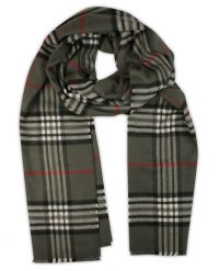 Szalik Zielony, Oliwkowy Miękki, Khaki w Kratkę Burberry, Firmy V.Fraas -Cashmink- Elegancki, Męski. Zielone szaliki męskie V. Fraas, bez wzorów, z materiału, eleganckie. Za 65.00 zł.