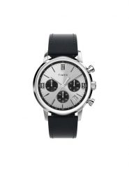 Timex Zegarek Marlin Chronograph TW2W10300 Czarny. Czarne, analogowe zegarki męskie Timex. Za 889.99 zł.