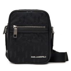Saszetka KARL LAGERFELD. Czarne saszetki męskie KARL LAGERFELD, bez wzorów, młodzieżowe, małe. Za 739.99 zł.