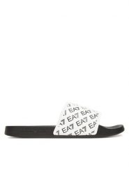 EA7 Emporio Armani Klapki 7X000109 AF15125 F0043 Biały. Białe klapki i japonki męskie EA7 Emporio Armani, bez wzorów, z tworzywa sztucznego. Za 169.99 zł.