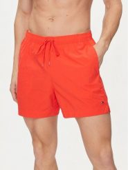 Tommy Hilfiger Szorty kąpielowe UM0UM03280 Czerwony Regular Fit. Czerwone kąpielówki męskie Tommy Hilfiger, bez wzorów, z syntetyku. Za 199.99 zł.