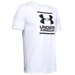 Koszulka sportowa męska Under Armour GL Foundation SS Tee. Białe t-shirty sportowe męskie Under Armour, m, bez wzorów, sportowe, bez ramiączek. Za 104.80 zł.