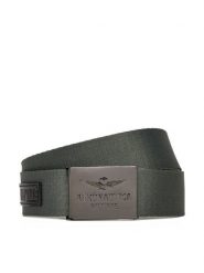 Aeronautica Militare Pasek Męski 251CI299CT3209 Zielony. Zielone paski męskie Aeronautica Militare, bez wzorów, z materiału. Za 179.99 zł.