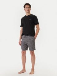 BOSS Piżama 50557174 Czarny Regular Fit. Czarne piżamy męskie Boss, m, bez wzorów, z bawełny, bez kołnierzyka, bez ramiączek. Za 399.99 zł.