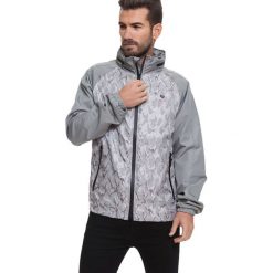 Kurtka w kolorze jasnoszarym ze wzorem. Szare kurtki męskie Lonsdale, Kangol, Crosshatch, l, bez wzorów, bez ramiączek, bez kaptura. W wyprzedaży za 149.95 zł.