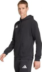 Bluza męska adidas Entrada 26 Hoody czarna JZ6577 L. Czarne bluzy nierozpinane męskie ADIDAS, l, bez wzorów, bez ramiączek, bez kaptura. Za 214.91 zł.