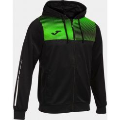 Bluza męska Joma Eco Supernova rozpinana czarny/zielony L. Czarne bluzy rozpinane męskie Joma, l, bez wzorów, z dresówki, młodzieżowe, bez ramiączek, z kapturem. Za 244.99 zł.