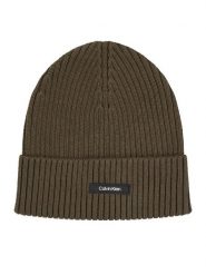 Calvin Klein Czapka Classic K50K512362 Zielony. Zielone czapki męskie Calvin Klein, na zimę, bez wzorów, z bawełny. Za 179.99 zł.