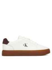 Calvin Klein Sneakersy Classic Cupsole Laceup Lth YM0YM01435 Biały. Białe buty sportowe na co dzień męskie Calvin Klein, m, bez wzorów, ze skóry, bez ramiączek, bez kaptura. Za 409.99 zł.