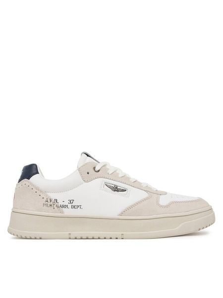 Aeronautica Militare Sneakersy 252SC0235UPL00244 Biały. Białe buty sportowe na co dzień męskie Aeronautica Militare, m, bez wzorów, ze skóry, bez ramiączek, bez kaptura. Za 519.99 zł.
