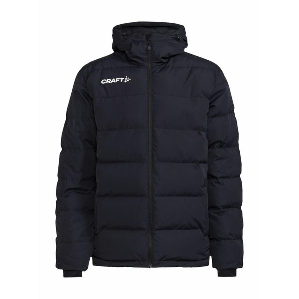 Kurtka puchowa Craft Evolve. Czarne kurtki męskie Craft, m, bez wzorów, z puchu, casualowe, bez ramiączek, bez kaptura. W wyprzedaży za 882.40 zł.