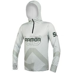 Bluza Męska Wędkarska Z Kapturem Delphin Ochrona Uv Armor 50+ Olive. Białe bluzy nierozpinane męskie DELPHIN, m, bez wzorów, sportowe, bez ramiączek, z kapturem. Za 136.99 zł.