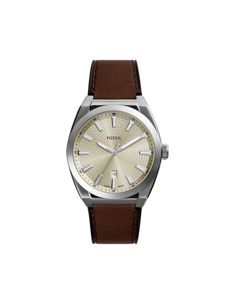 Fossil Zegarek Everett FS6071 Brązowy. Brązowe, analogowe zegarki męskie Fossil. Za 599.99 zł.