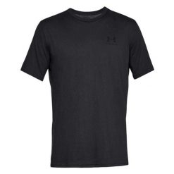 Męska Koszulka Sportowa. Czarne t-shirty sportowe męskie Under Armour, l, bez wzorów, sportowe, bez ramiączek. Za 143.99 zł.
