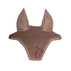 Czapka przeciwmuchowa dla konia z weluru Kentucky Horsewear Wellington. Brązowe czapki męskie KENTUCKY HORSEWEAR, bez wzorów, z weluru, sportowe. Za 333.00 zł.