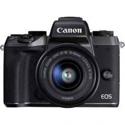 Aparat Canon EOS M5 15-45S (1279C012AA). Bezlusterkowce marki Canon. Za 3,457.99 zł.