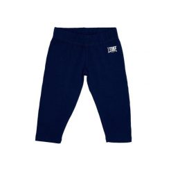 Legginsy na czas wolny na co dzień. Niebieskie legginsy męskie LEONE 1947 APPAREL, bez wzorów, z bawełny, na fitness i siłownię. W wyprzedaży za 39.68 zł.