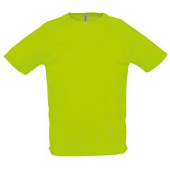 Męska Sportowa Koszulka Raglanowa. Zielone t-shirty sportowe męskie SOL'S, m, bez wzorów, sportowe, bez ramiączek. Za 46.99 zł.